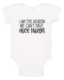 Custom Onesie - I'm the Reason We Can't Have Nice Things (you choose design colour)-Onesies-[Calgary]-[Alberta]-[Canada]-[Affordable Children's Clothing]-Stinky Bunny