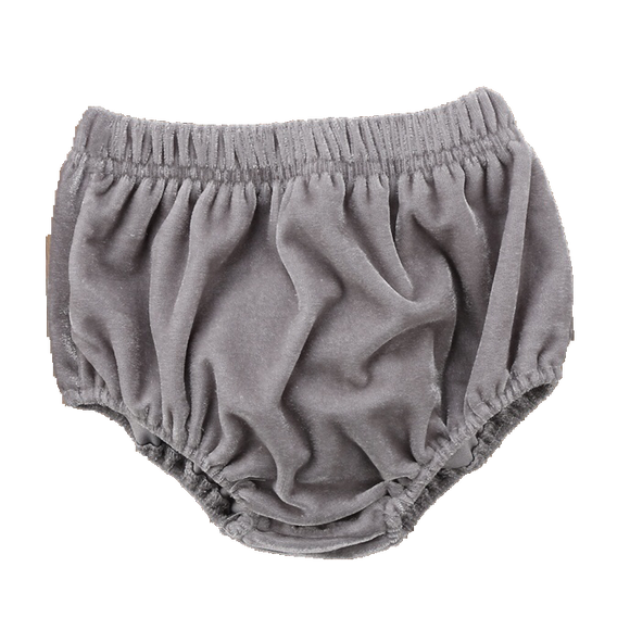 Velvet Bloomers - Silver Grey-Bloomers-[Calgary]-[Alberta]-[Canada]-[Affordable Children's Clothing]-Stinky Bunny