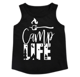 Custom Girls Tank Top - Camp Life (you choose design colour)