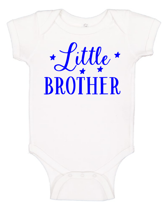 Custom Onesie - Little Brother (you choose design colour)-Onesies-[Calgary]-[Alberta]-[Canada]-[Affordable Children's Clothing]-Stinky Bunny