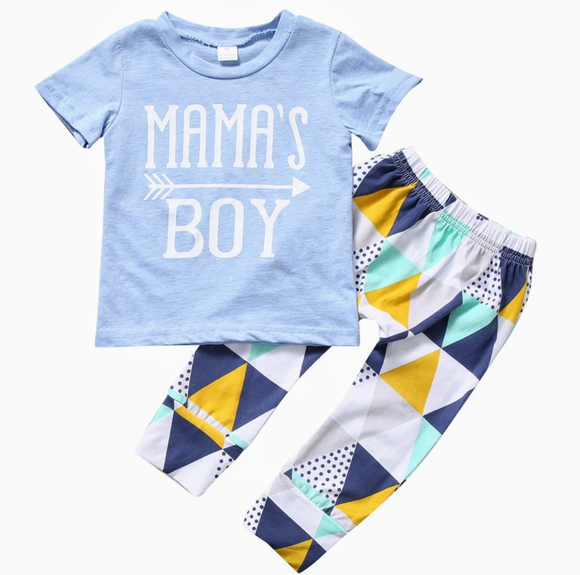 Mama's Boy Blue-Outfit Sets-[Calgary]-[Alberta]-[Canada]-[Affordable Children's Clothing]-Stinky Bunny