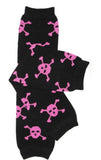 Baby Leggings - Pink Skulls-Tights & Socks-[Calgary]-[Alberta]-[Canada]-[Affordable Children's Clothing]-Stinky Bunny