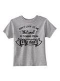 Custom Toddler Shirt - That Wasn't Me - Grey (you choose design colour)-Shirts-[Calgary]-[Alberta]-[Canada]-[Affordable Children's Clothing]-Stinky Bunny