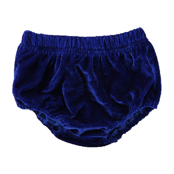 Velvet Bloomers - Royal Blue-Bloomers-[Calgary]-[Alberta]-[Canada]-[Affordable Children's Clothing]-Stinky Bunny