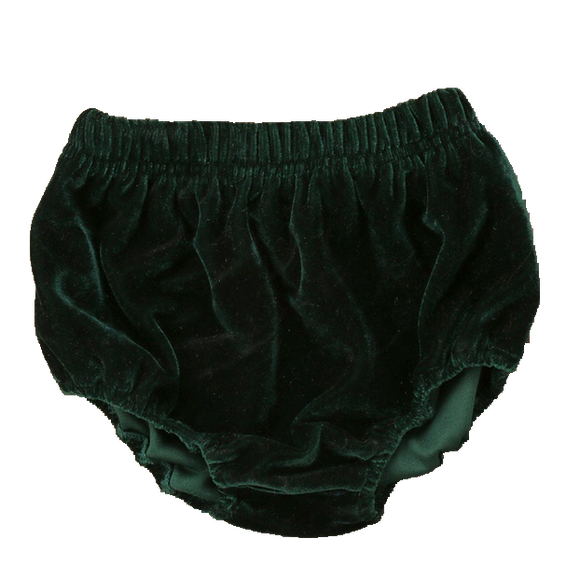 Velvet Bloomers - Forest Green-Bloomers-[Calgary]-[Alberta]-[Canada]-[Affordable Children's Clothing]-Stinky Bunny